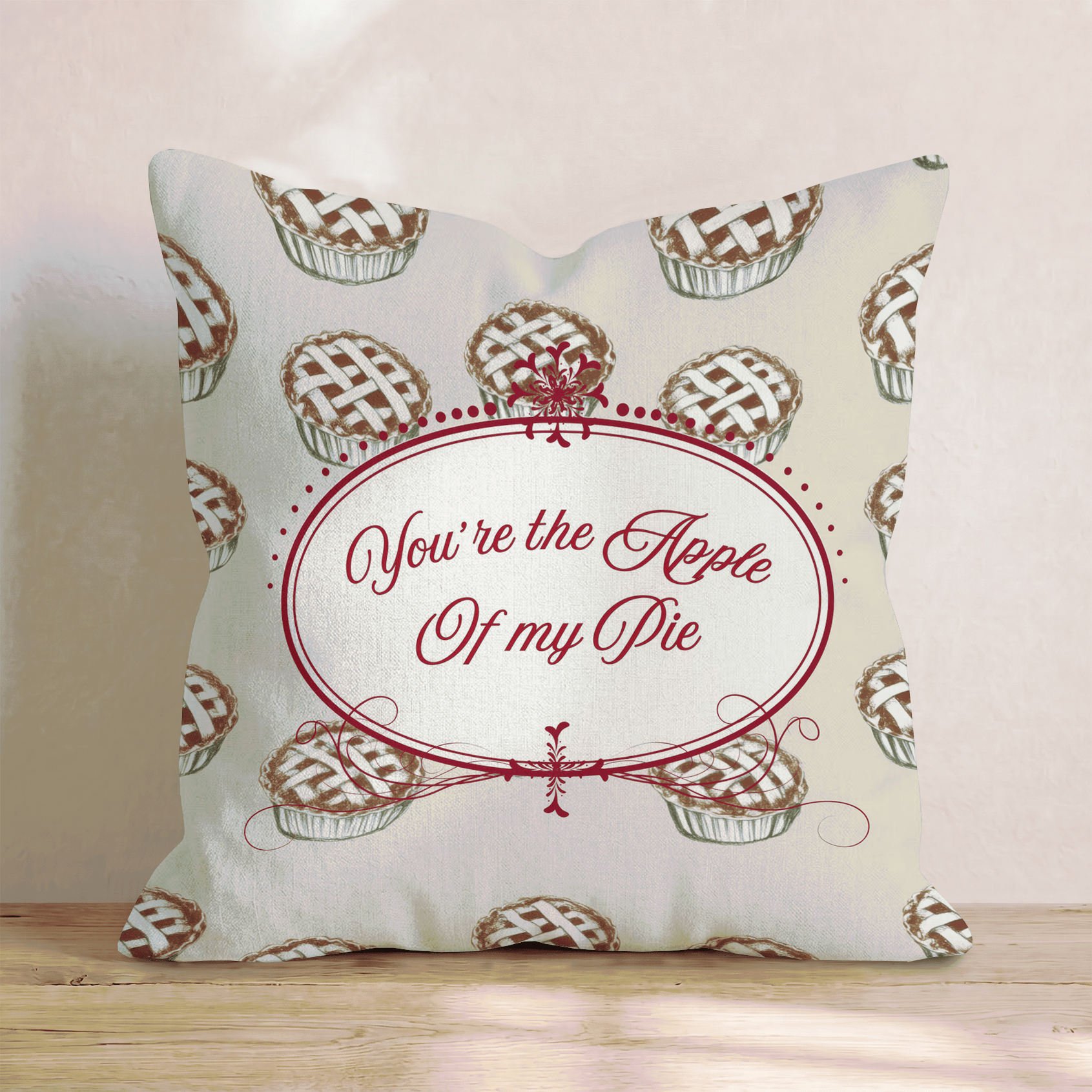 The Apple of my Pie Throw Pillow - Hillcroft Home