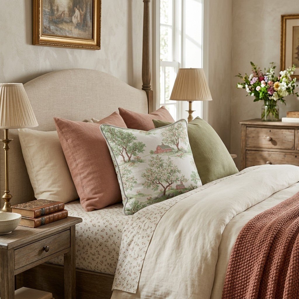 The Barn Throw Pillow - Hillcroft Home