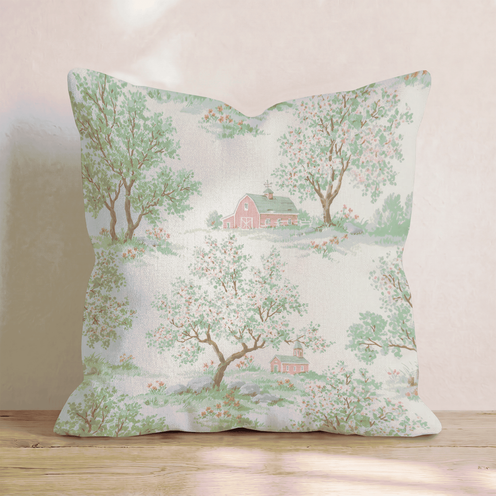 The Barn Throw Pillow - Hillcroft Home