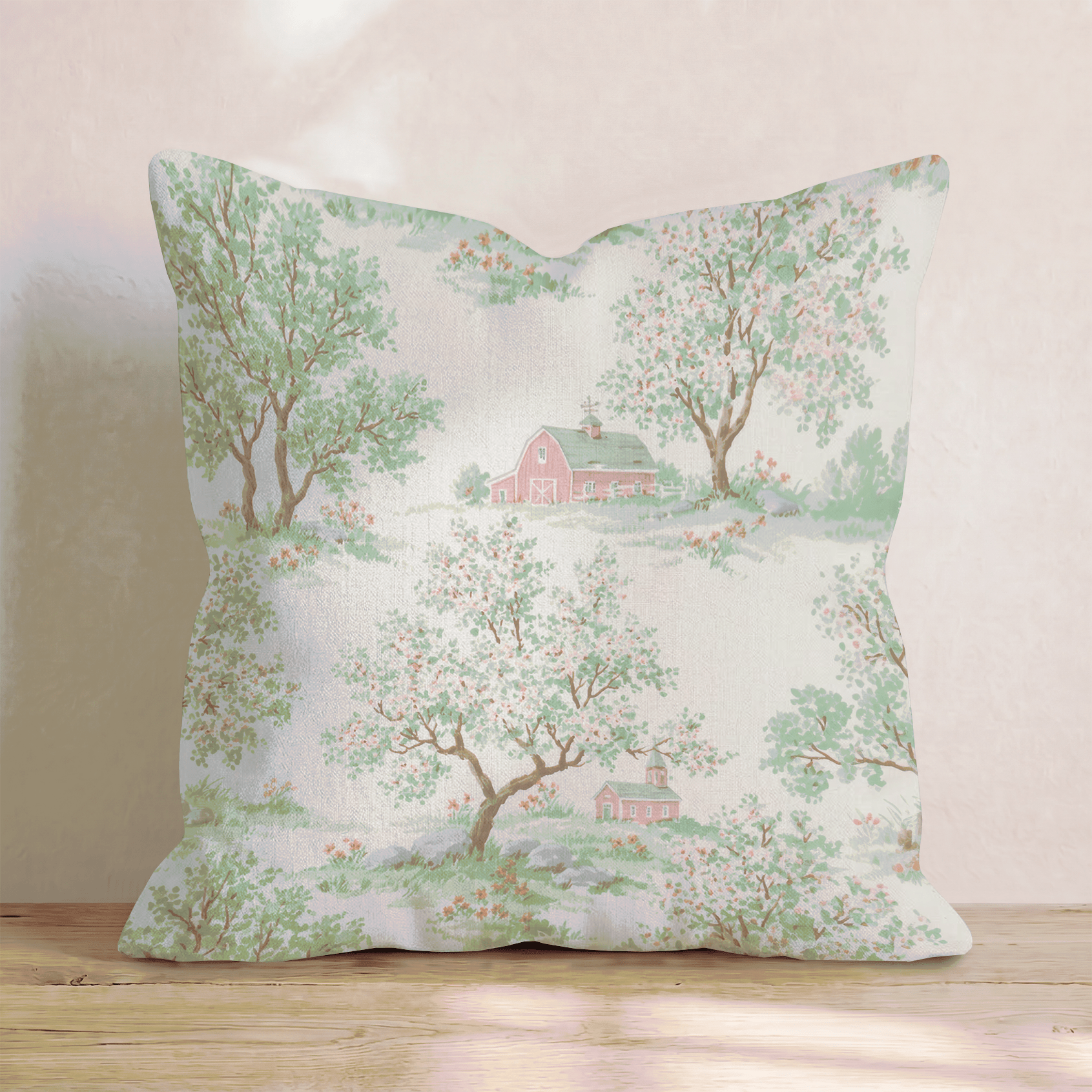 The Barn Throw Pillow - Hillcroft Home