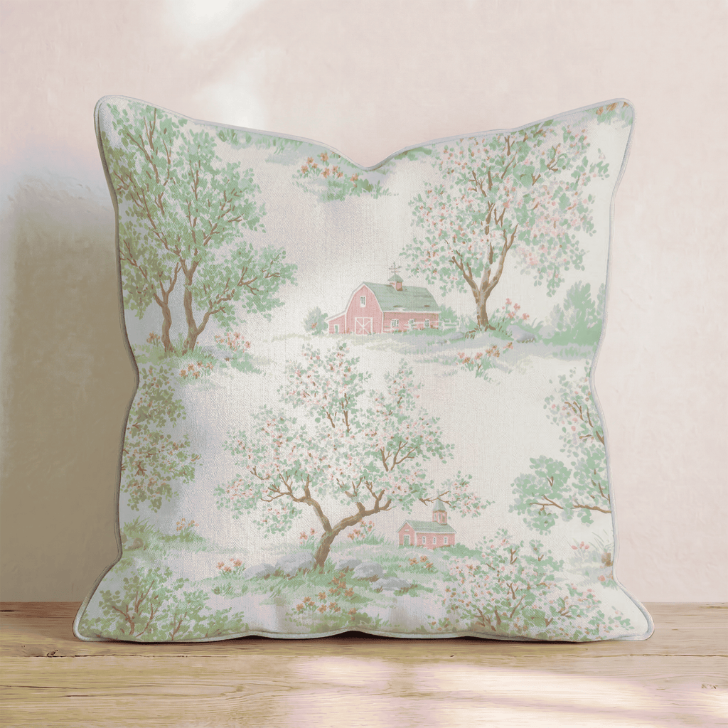The Barn Throw Pillow - Hillcroft Home