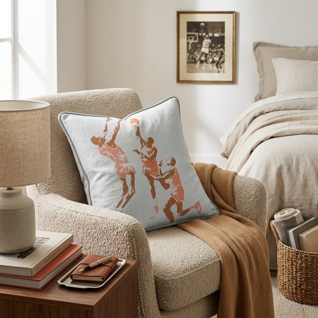The Basketball Game Throw Pillow - Hillcroft Home