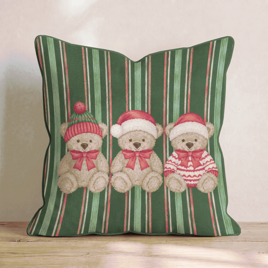 The Beary Bunch Throw Pillow throw pillow - Hillcroft Home