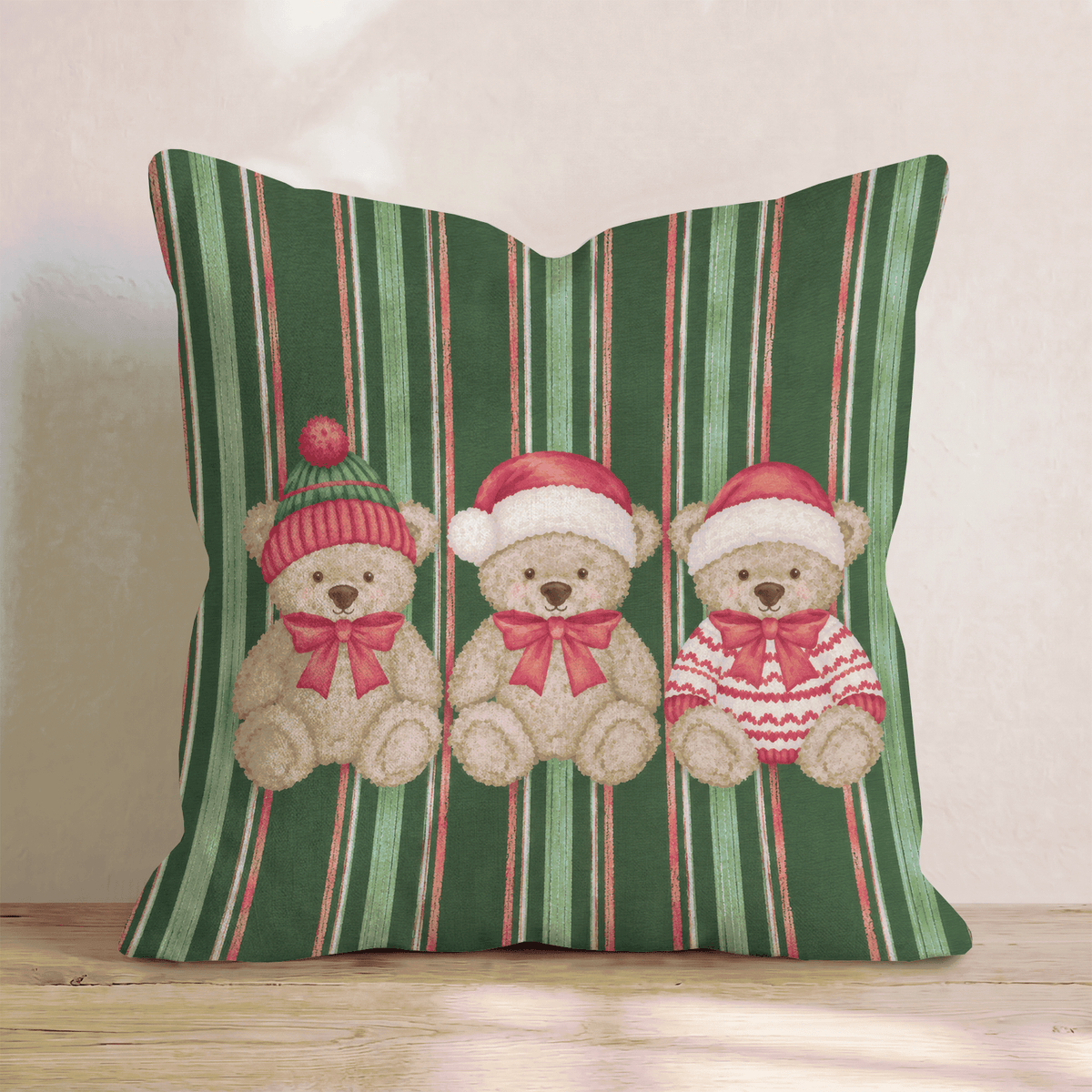 The Beary Bunch Throw Pillow throw pillow - Hillcroft Home
