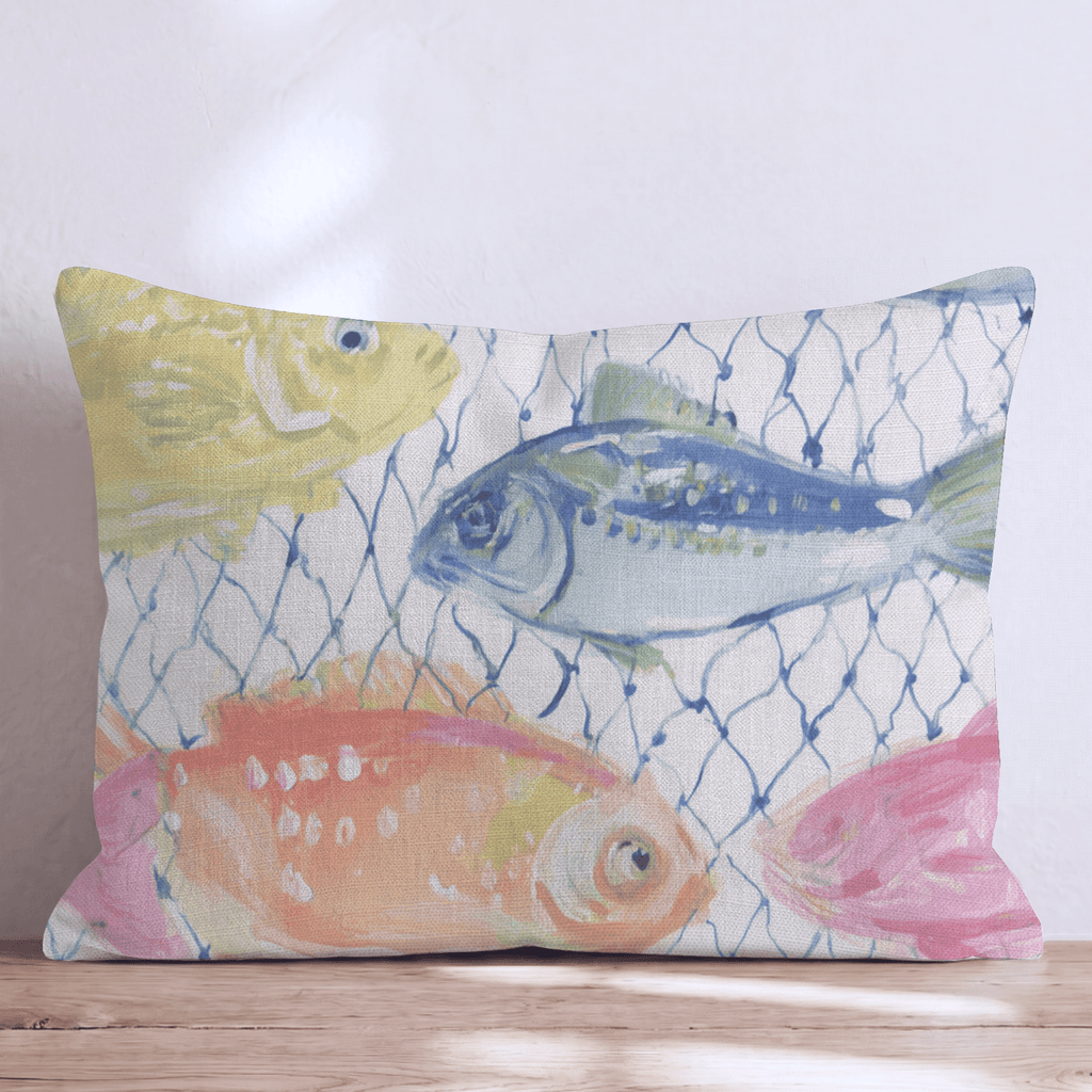 The Catch of the Day Throw Pillow - Hillcroft Home