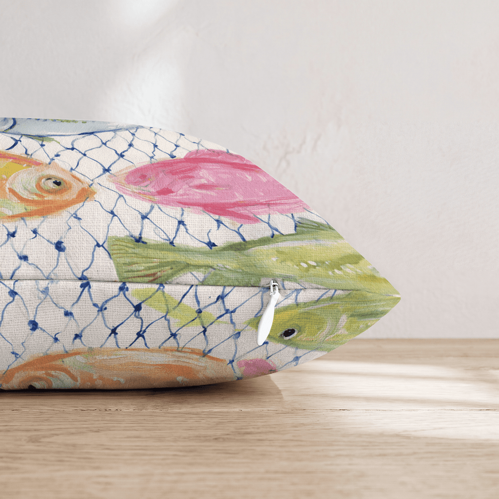 The Catch of the Day Throw Pillow - Hillcroft Home