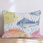 The Catch of the Day Throw Pillow - Hillcroft Home