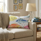 The Catch of the Day Throw Pillow - Hillcroft Home