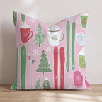 The Christmas Slopes Throw Pillow - Hillcroft Home