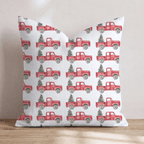 The Classic Red Truck Throw Pillow throw pillow - Hillcroft Home
