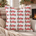 The Classic Red Truck Throw Pillow throw pillow - Hillcroft Home