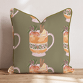 The Drink Of Fall Throw Pillow - Hillcroft Home