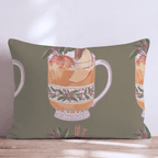 The Drink Of Fall Throw Pillow - Hillcroft Home