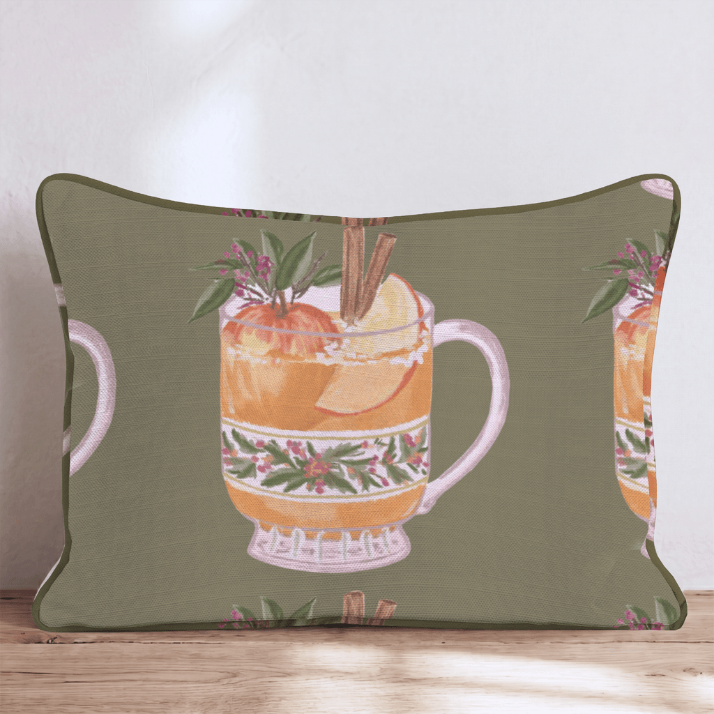 The Drink Of Fall Throw Pillow - Hillcroft Home