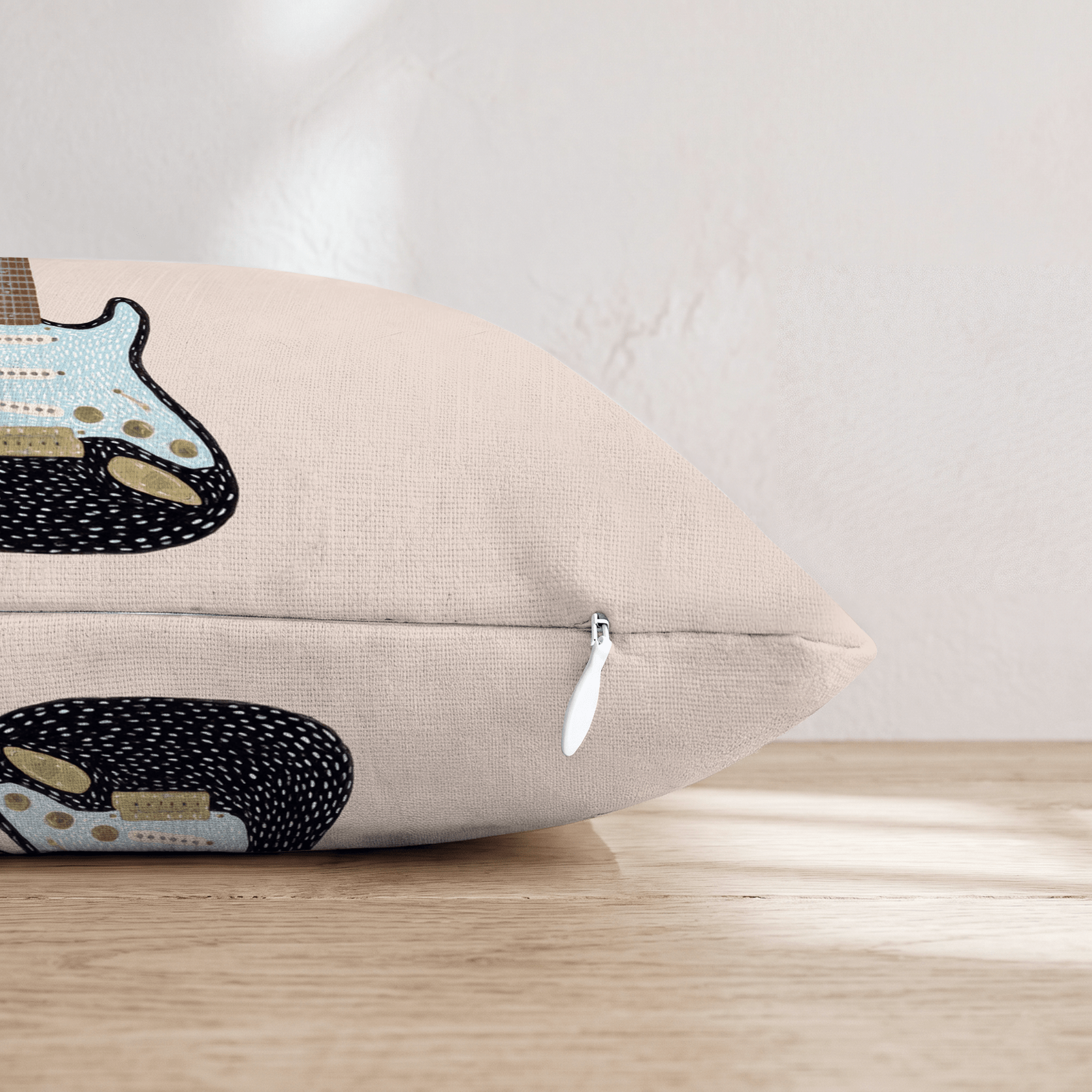 The Electric Guitar Throw Pillow - Hillcroft Home