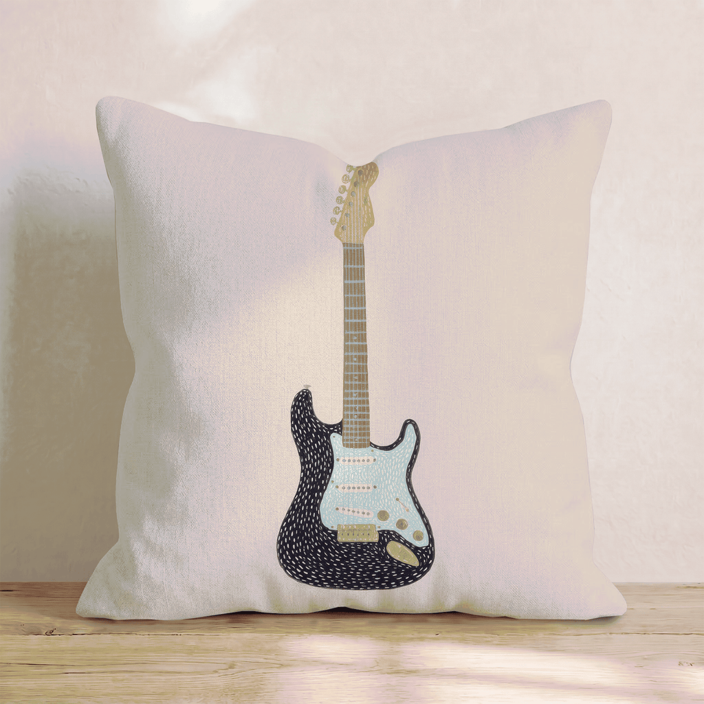 The Electric Guitar Throw Pillow - Hillcroft Home