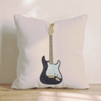 The Electric Guitar Throw Pillow - Hillcroft Home