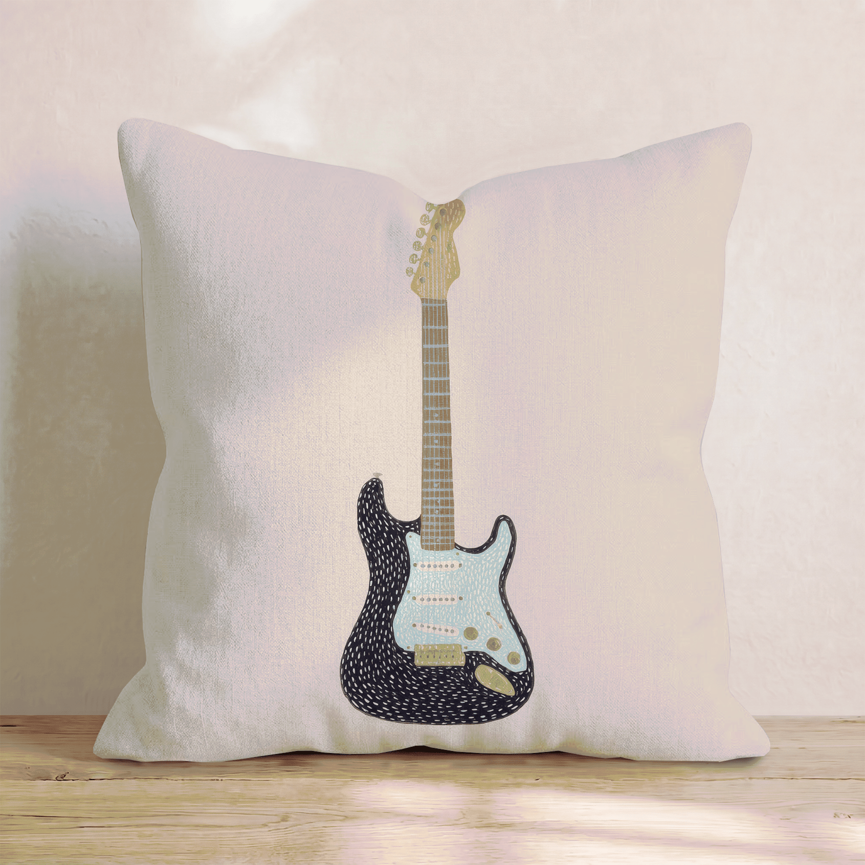 The Electric Guitar Throw Pillow - Hillcroft Home