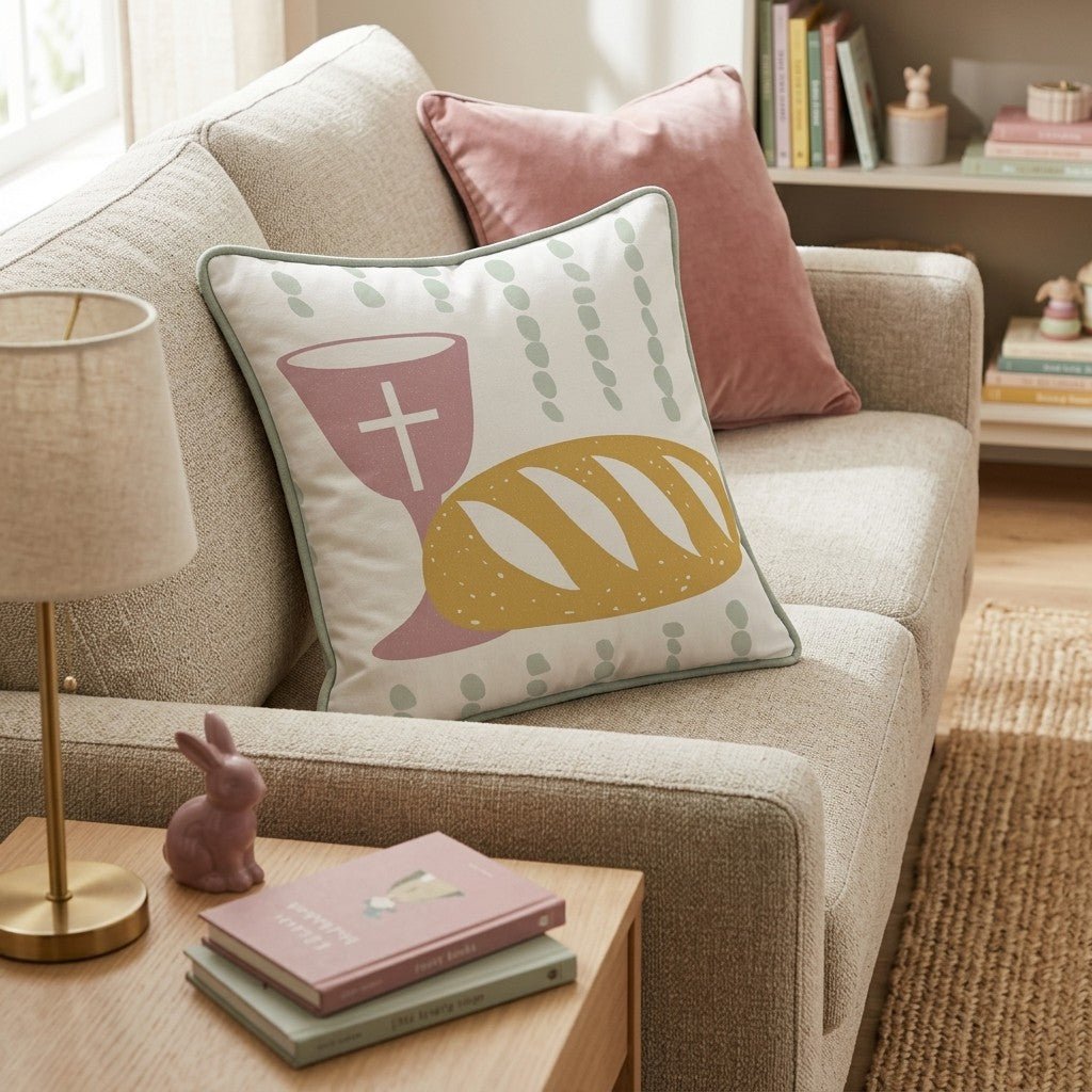 The Eucharist Throw Pillow - Hillcroft Home