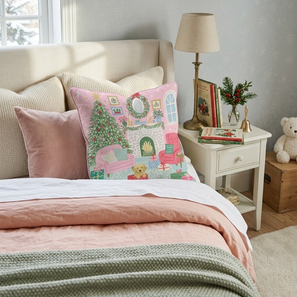 The Golden Gift Throw Pillow - Hillcroft Home