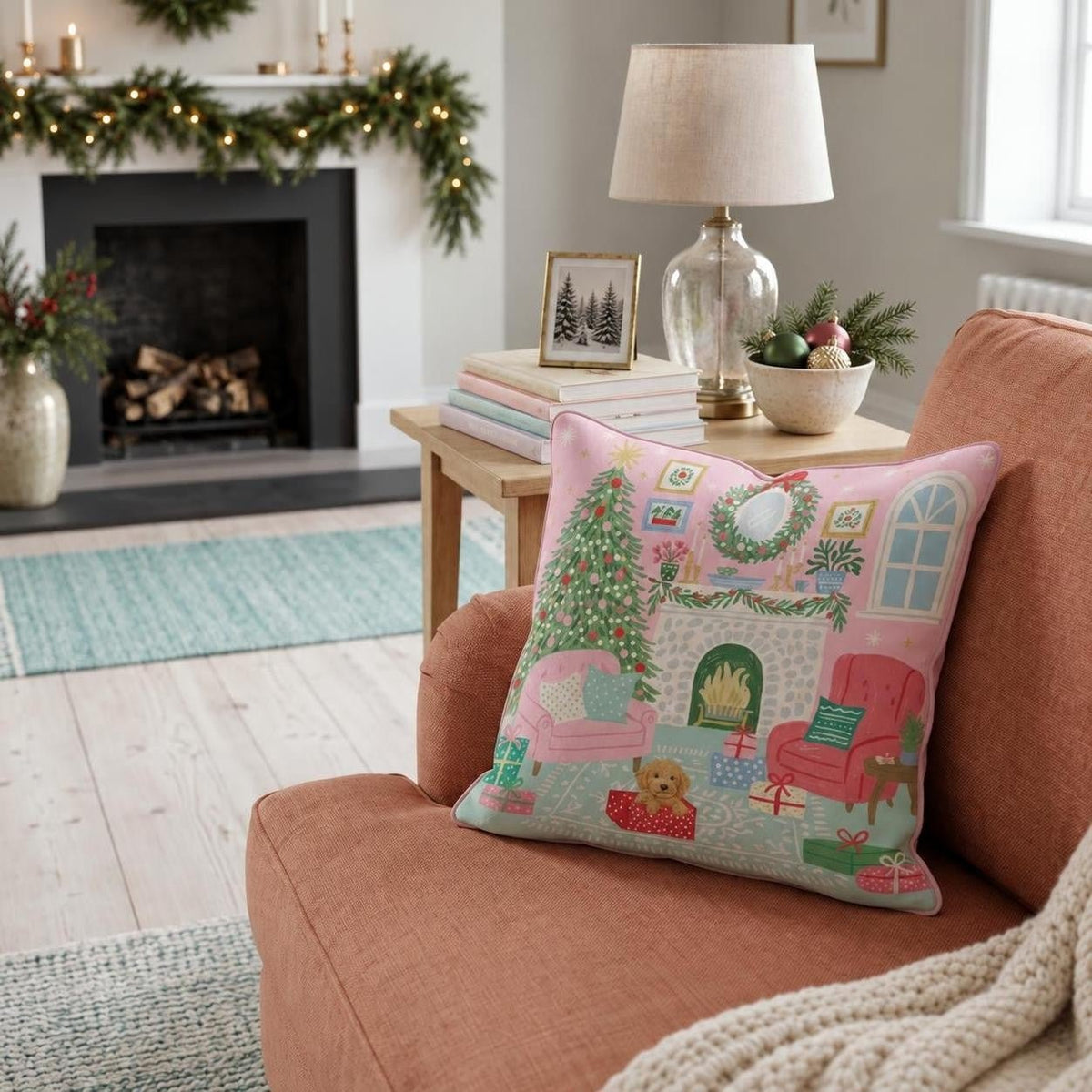 The Goldendoodle Gift Throw Pillow throw pillow - Hillcroft Home