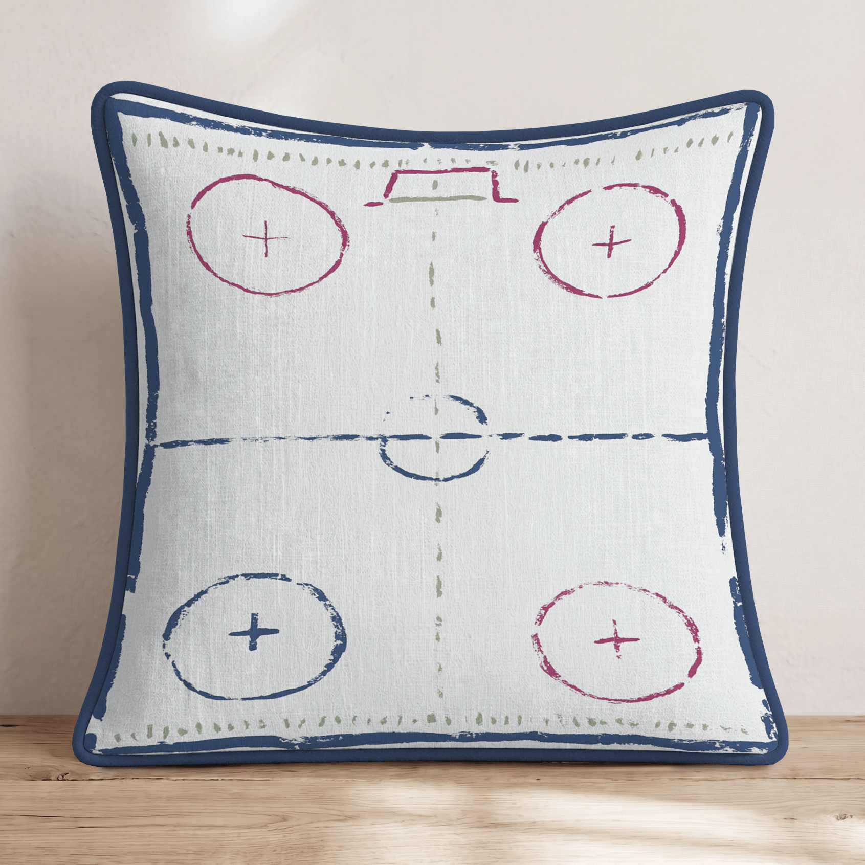 The Hockey Rink Throw Pillow - Hillcroft Home