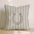 The Horseshoe Throw Pillow - Hillcroft Home