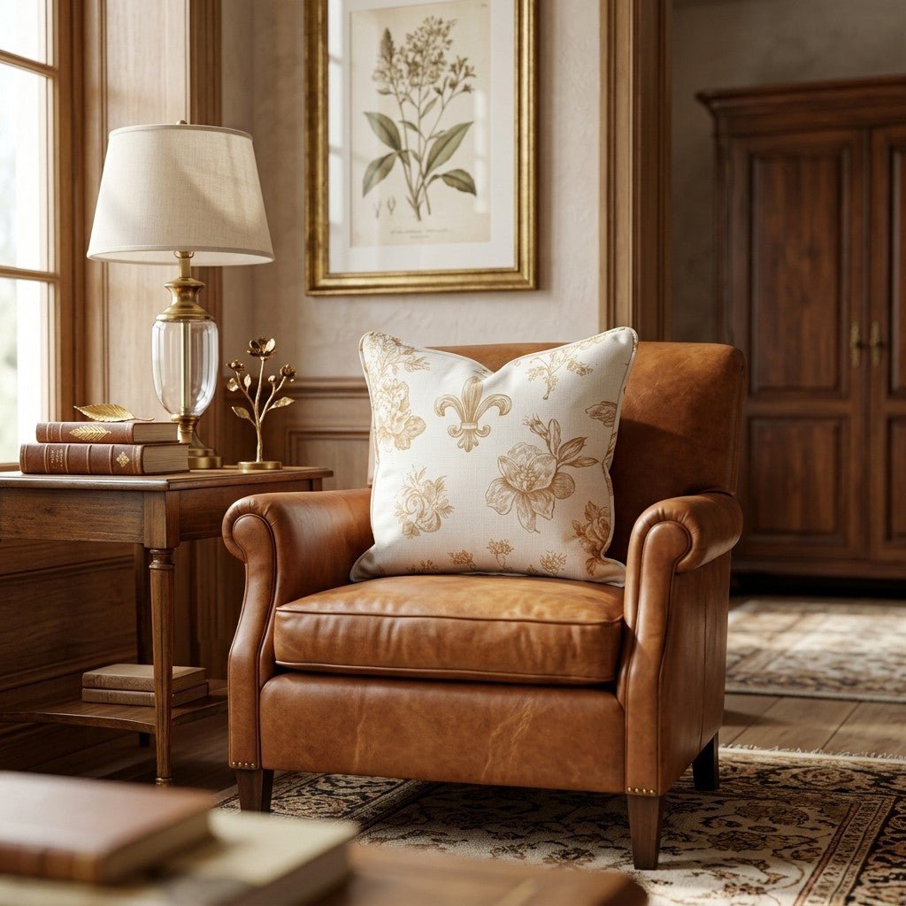 The King's Garden Throw Pillow - Hillcroft Home