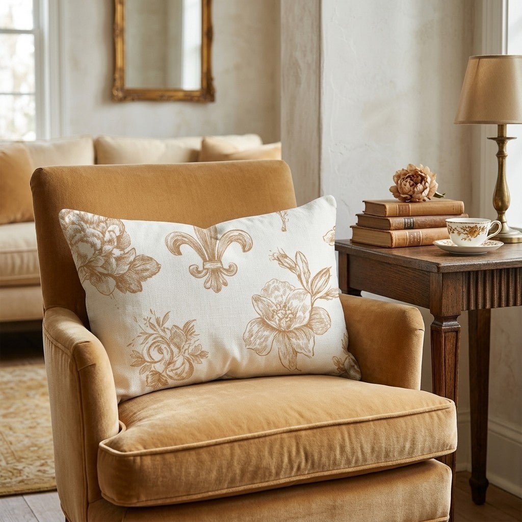 The King's Garden Throw Pillow - Hillcroft Home