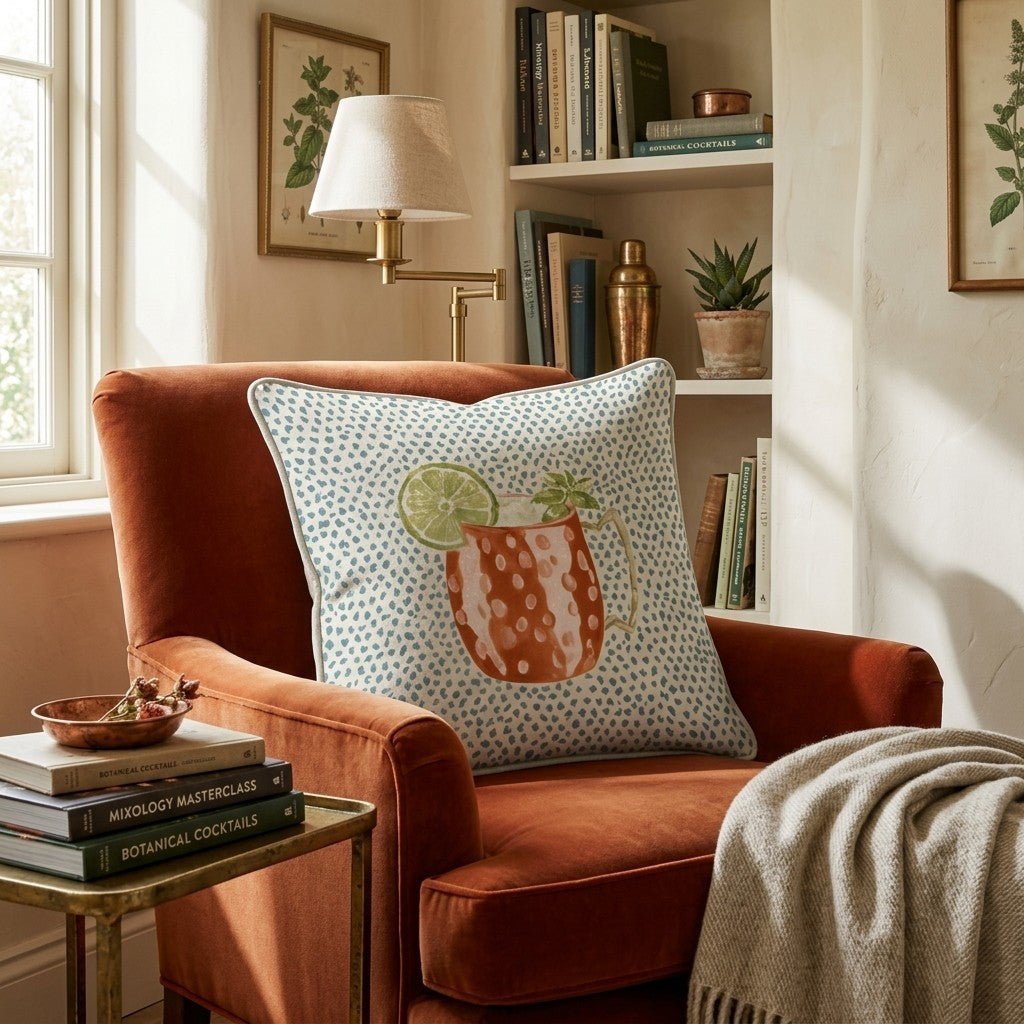 The Moscow Mule Throw Pillow - Hillcroft Home
