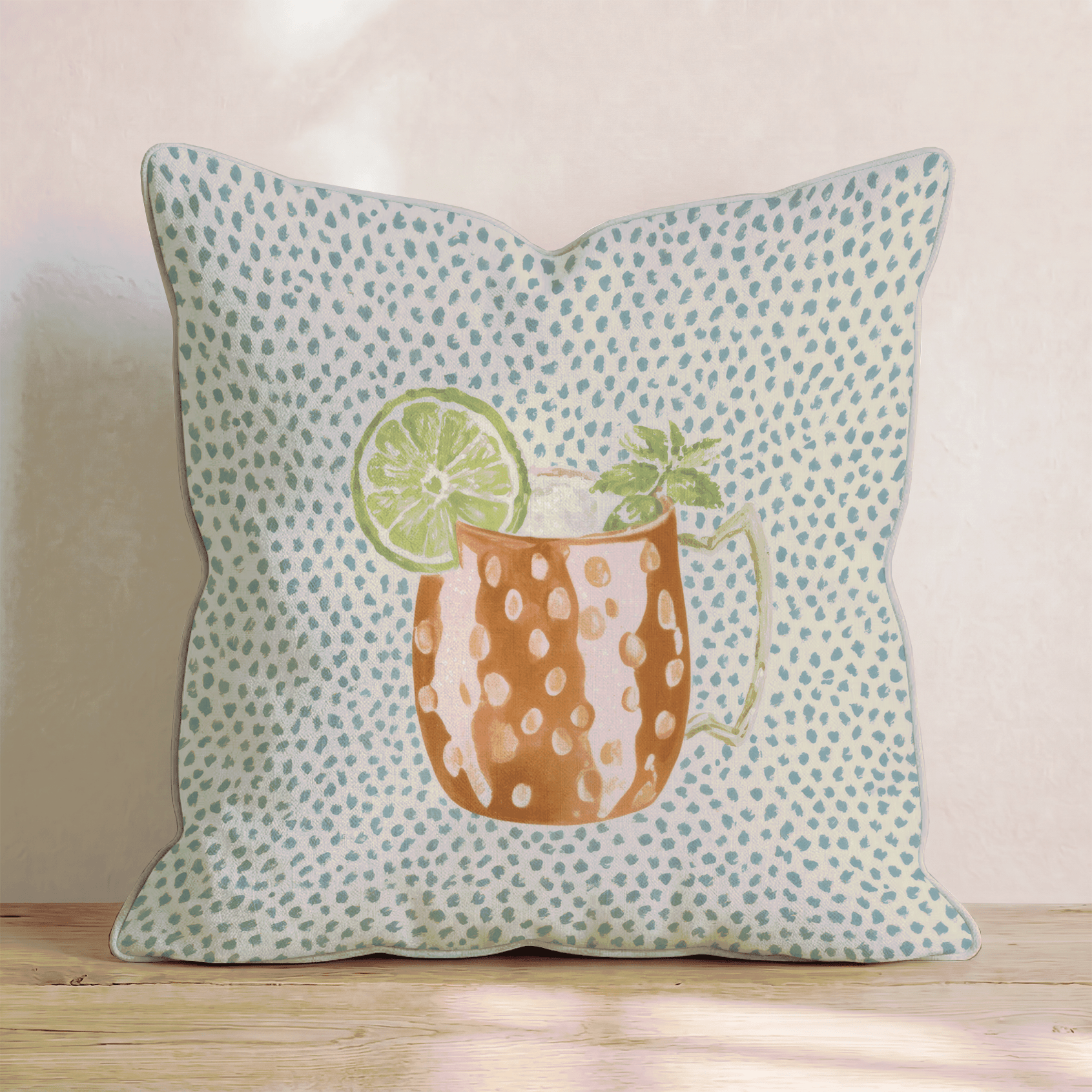 The Moscow Mule Throw Pillow - Hillcroft Home