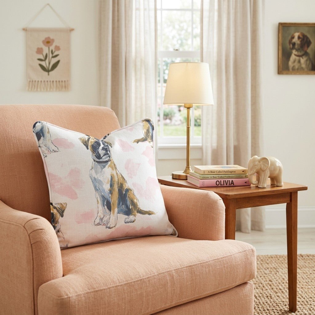 The Noble Boxer Throw Pillow - Hillcroft Home