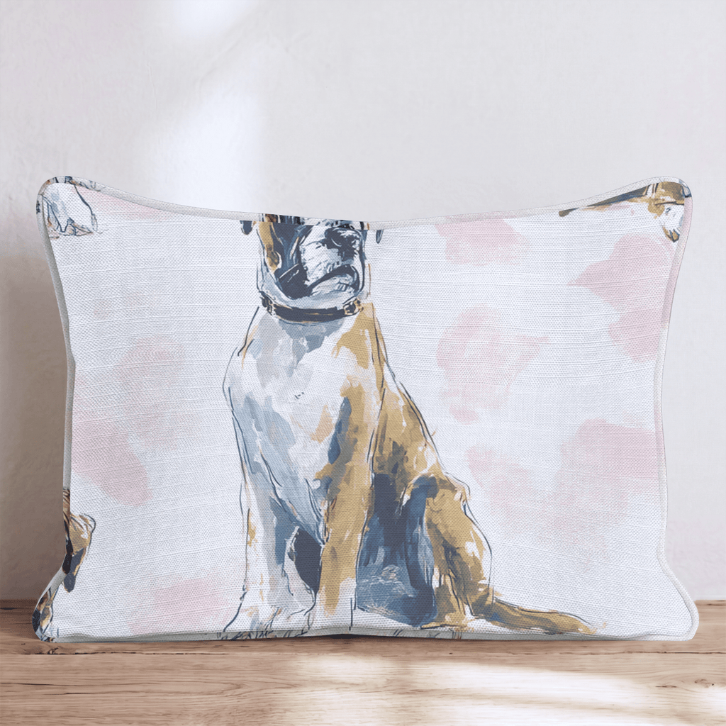The Noble Boxer Throw Pillow - Hillcroft Home