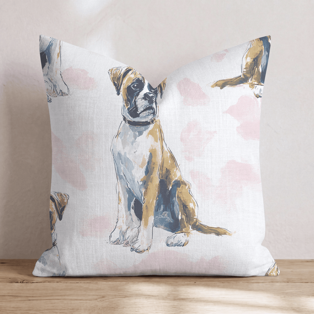 The Noble Boxer Throw Pillow - Hillcroft Home