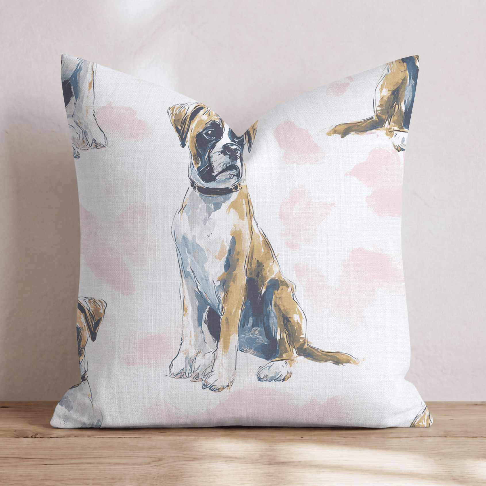 The Noble Boxer Throw Pillow - Hillcroft Home