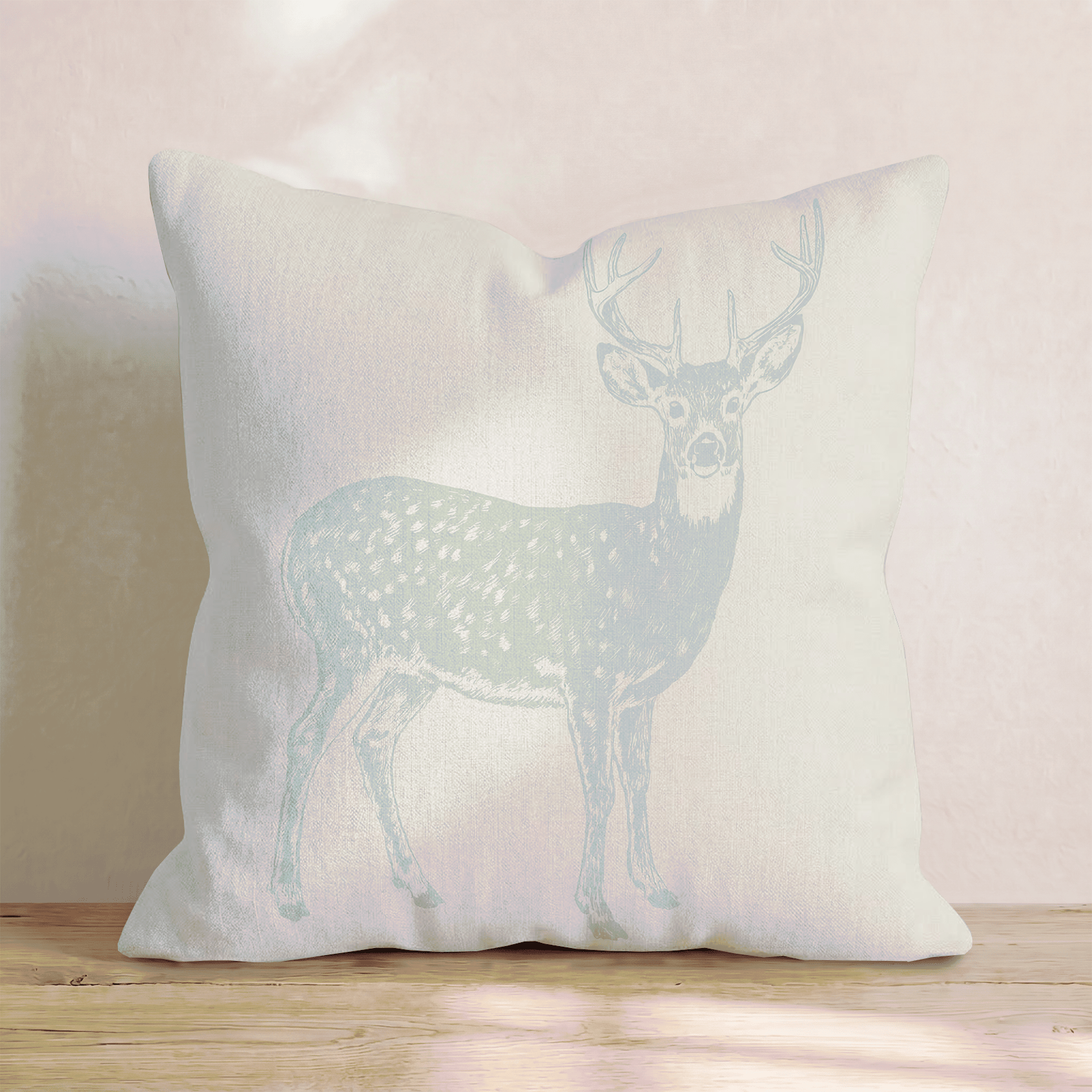 The Quiet Deer Throw Pillow - Hillcroft Home