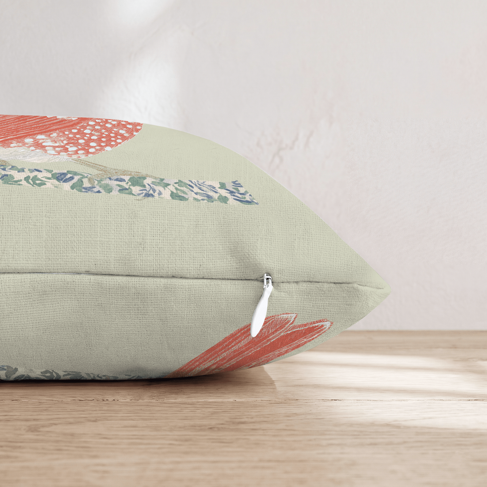 The Red Bird Throw Pillow - Hillcroft Home