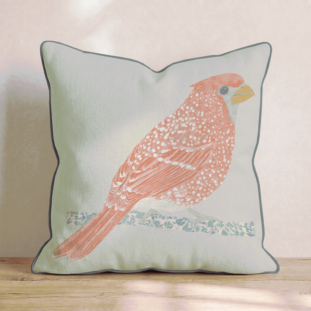 The Red Bird Throw Pillow - Hillcroft Home