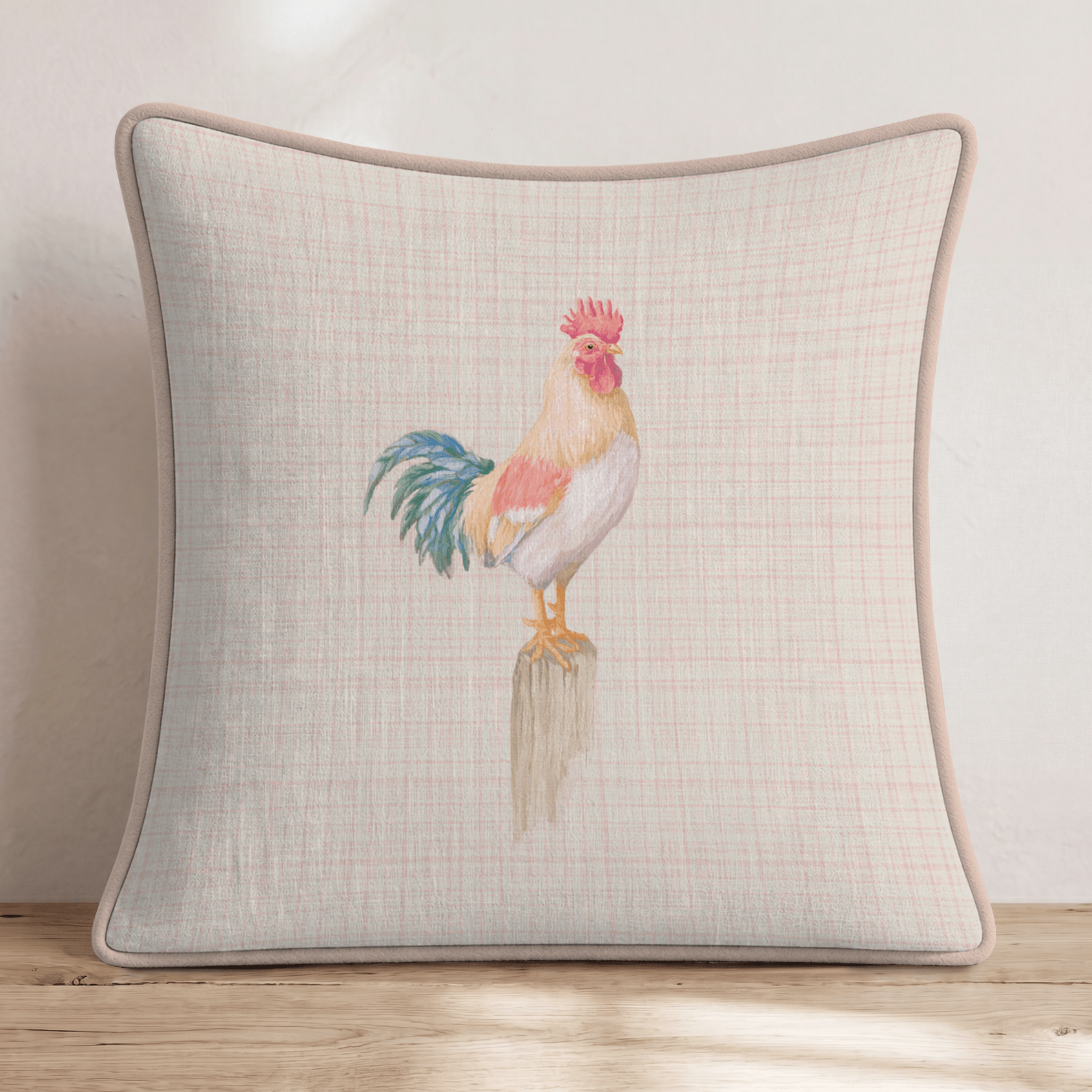 The Roost Pink Throw Pillow - Hillcroft Home