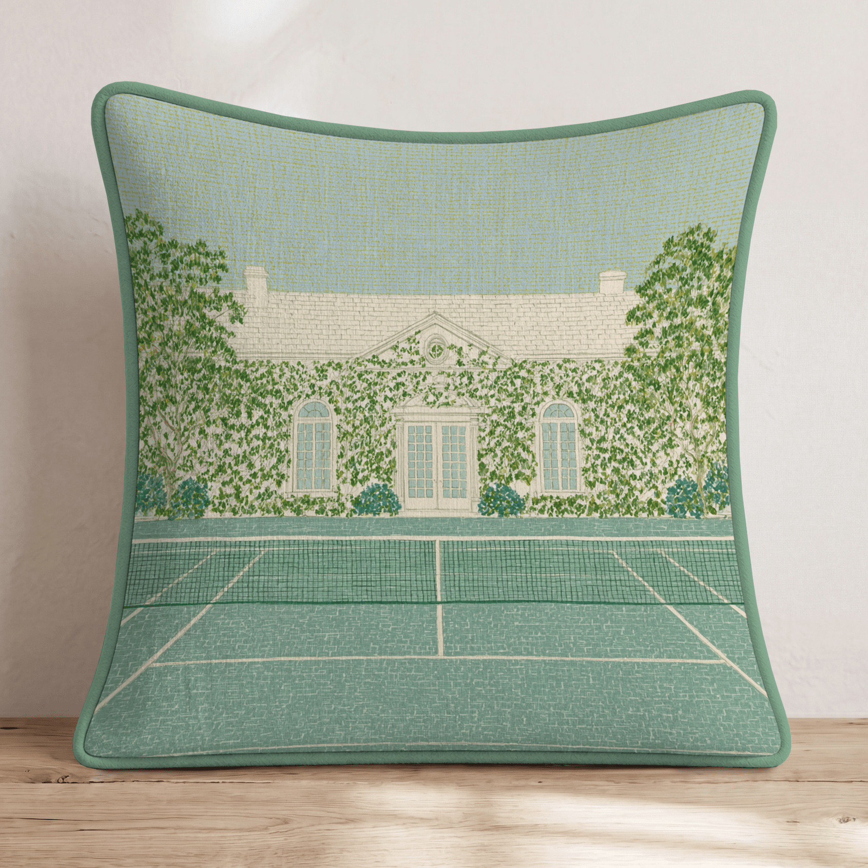 The Tennis Club Throw Pillow - Hillcroft Home