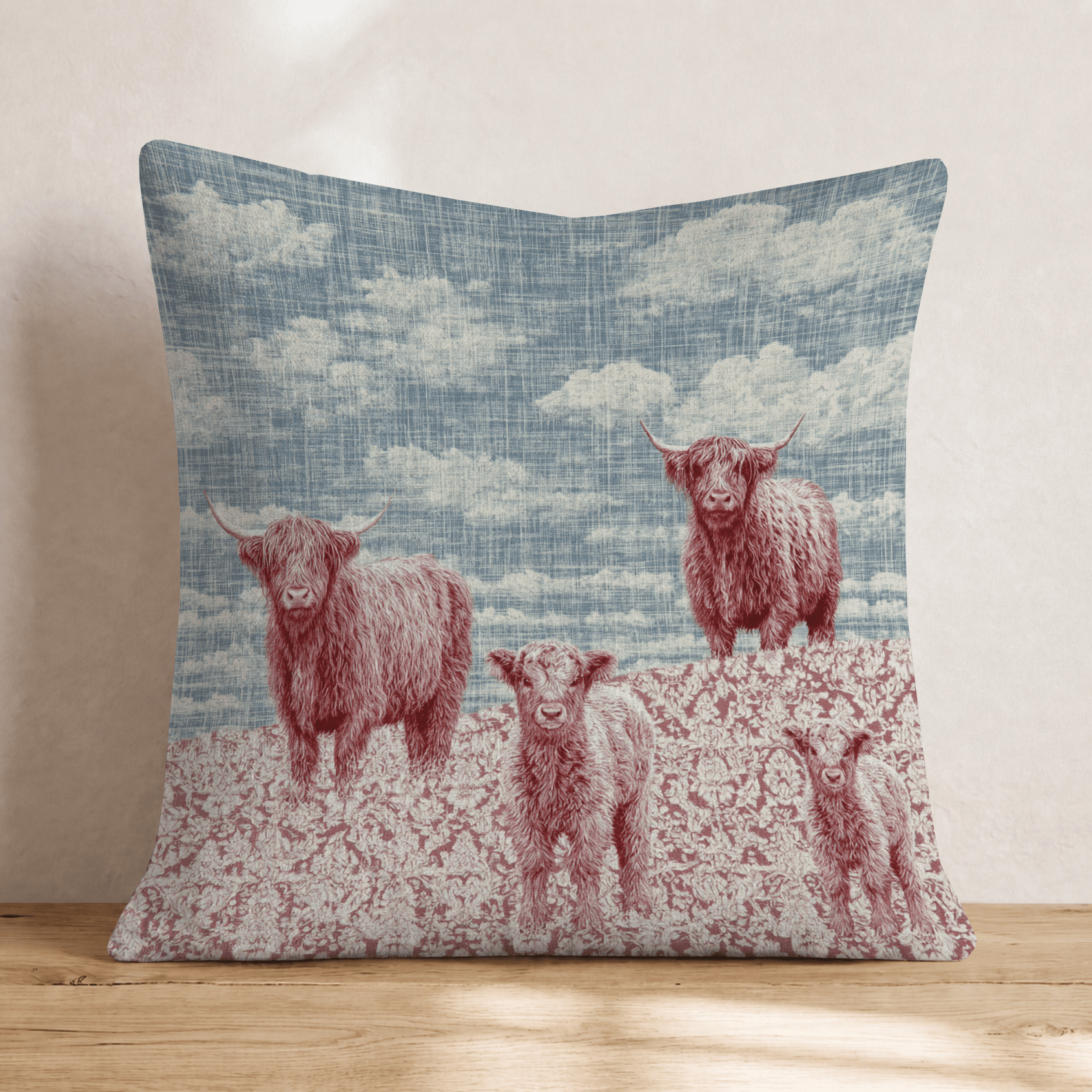 The Whole Herd's Here Throw Pillow - Hillcroft Home