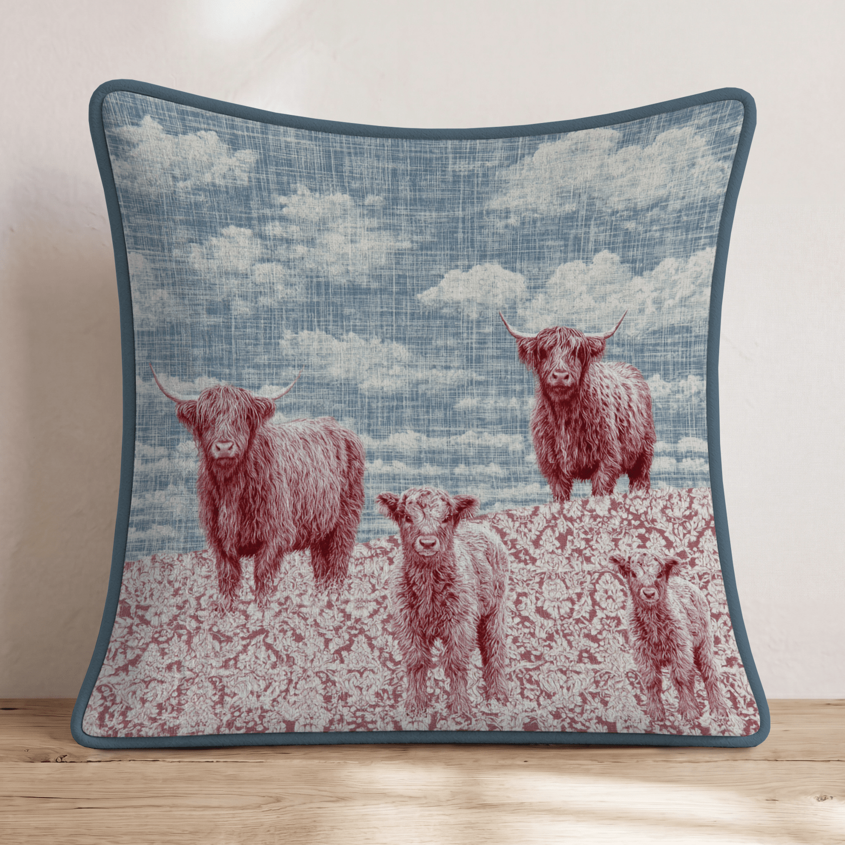 The Whole Herd's Here Throw Pillow - Hillcroft Home