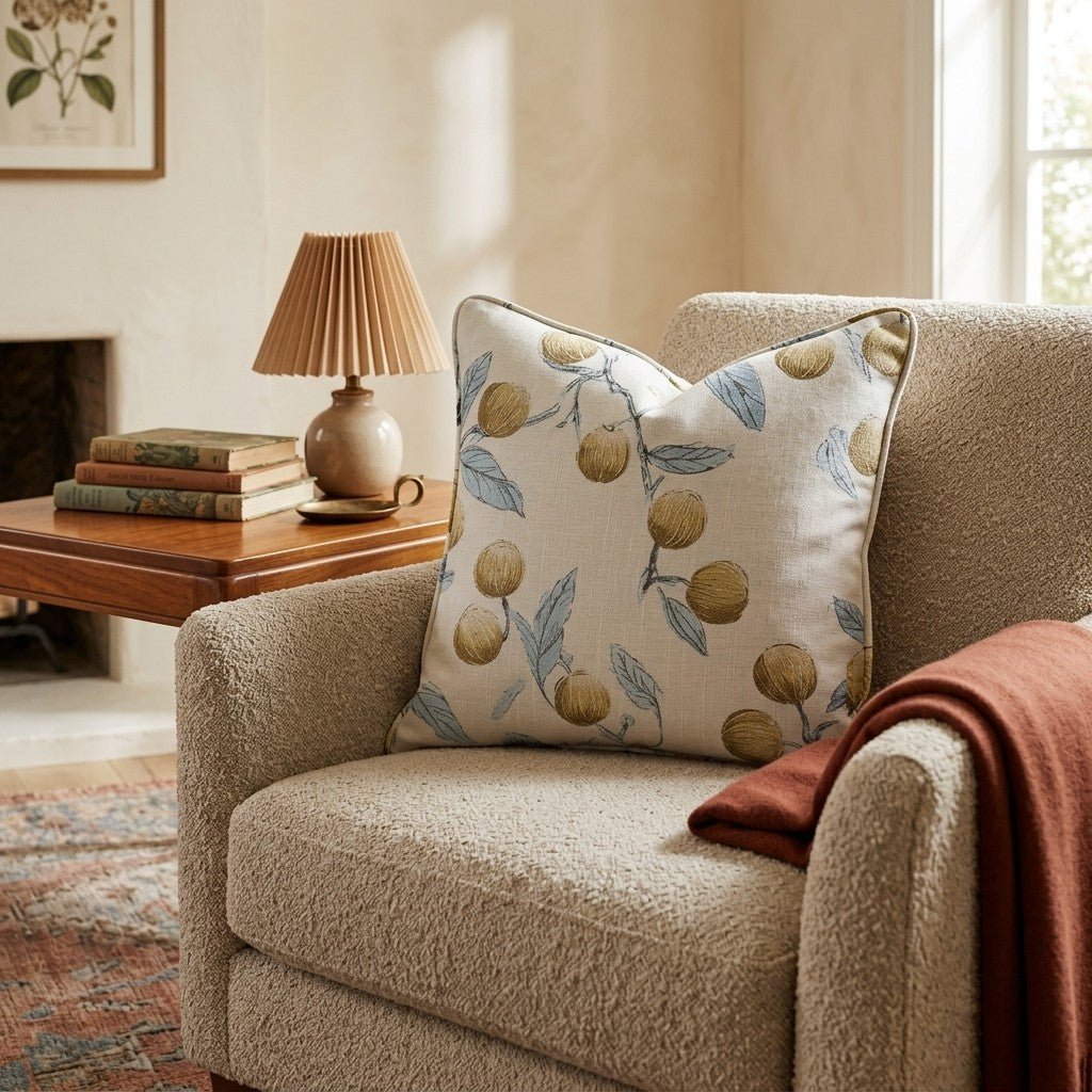 Thin Branch Sketch Throw Pillow - Hillcroft Home