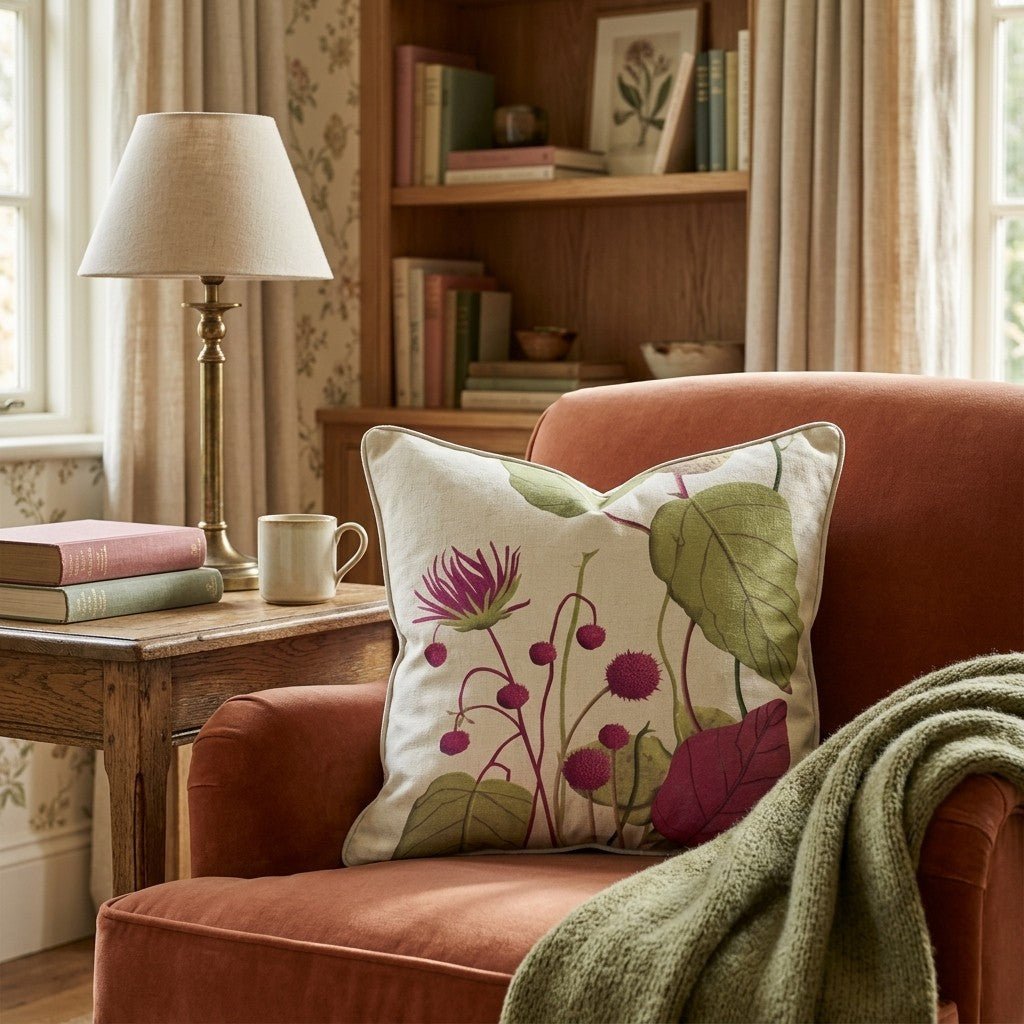 Thistle Seed Study Throw Pillow - Hillcroft Home