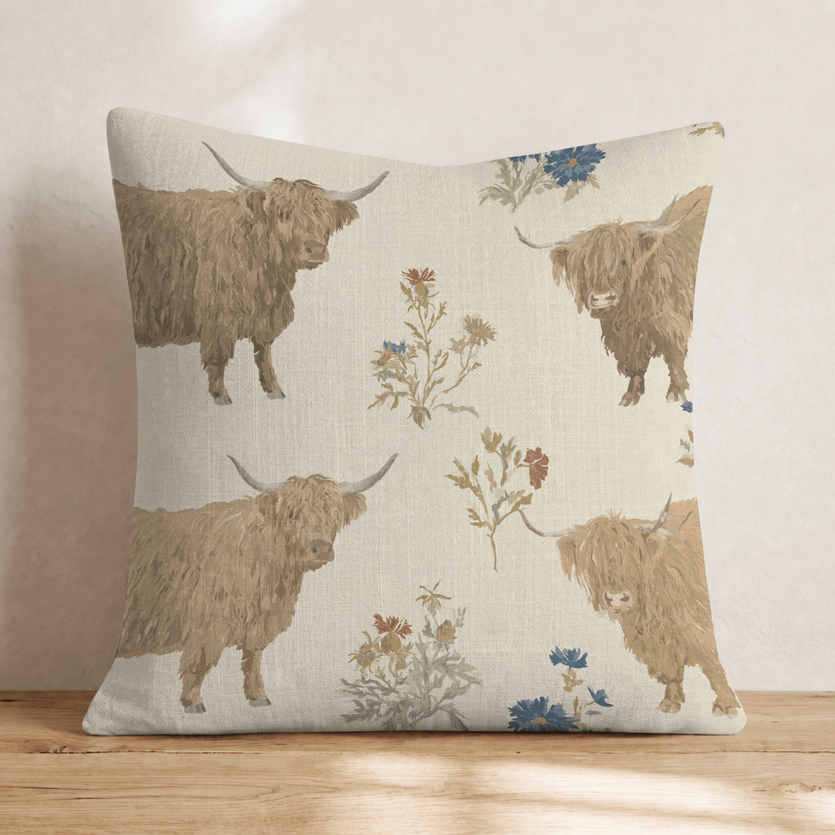 Thistle While You Work Throw Pillow - Hillcroft Home