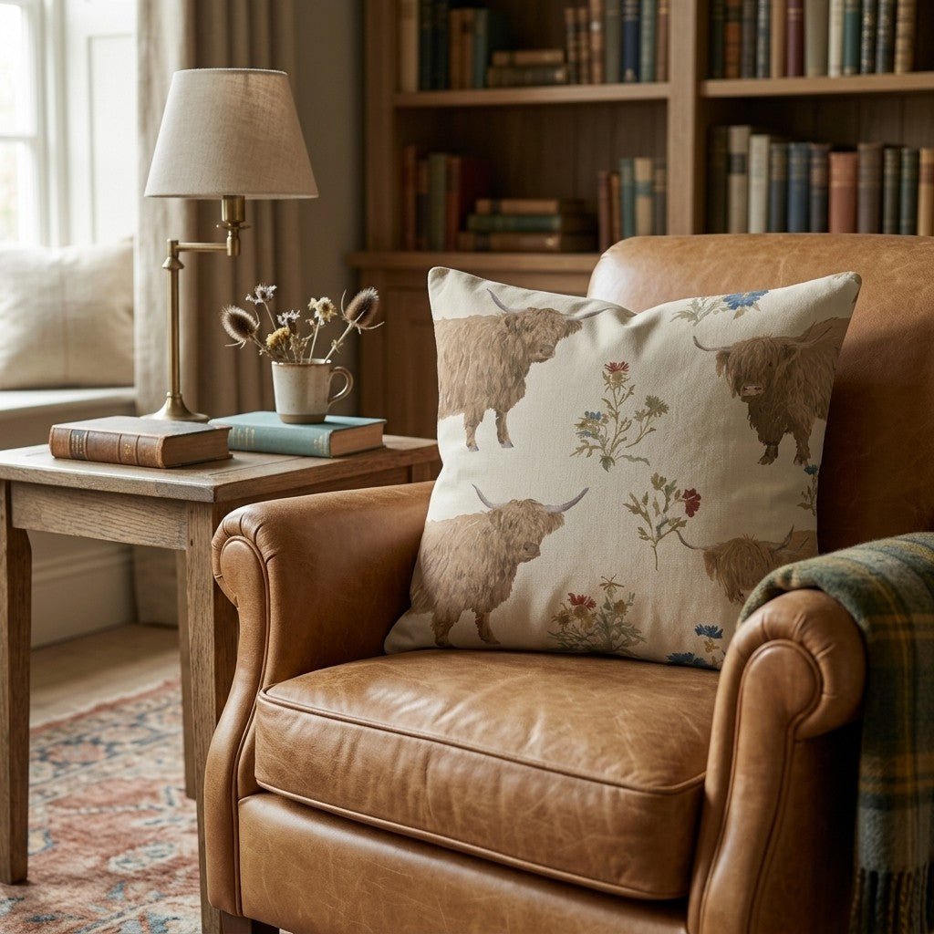 Thistle While You Work Throw Pillow - Hillcroft Home