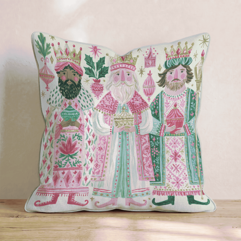 Three Kings Procession Throw Pillow - Hillcroft Home