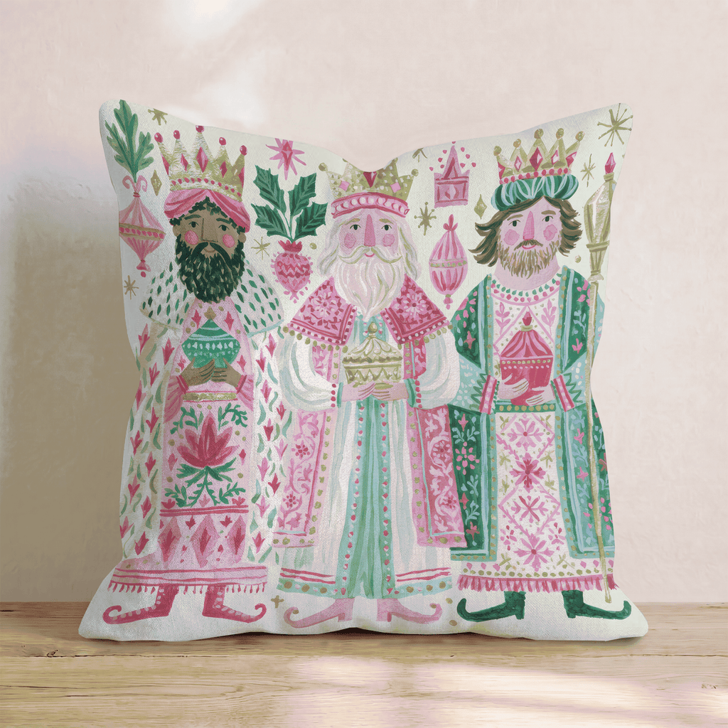 Three Kings Procession Throw Pillow - Hillcroft Home