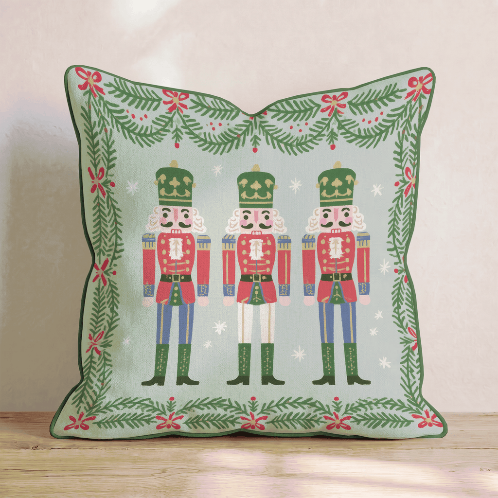 Three Nut Salute Throw Pillow throw pillow - Hillcroft Home