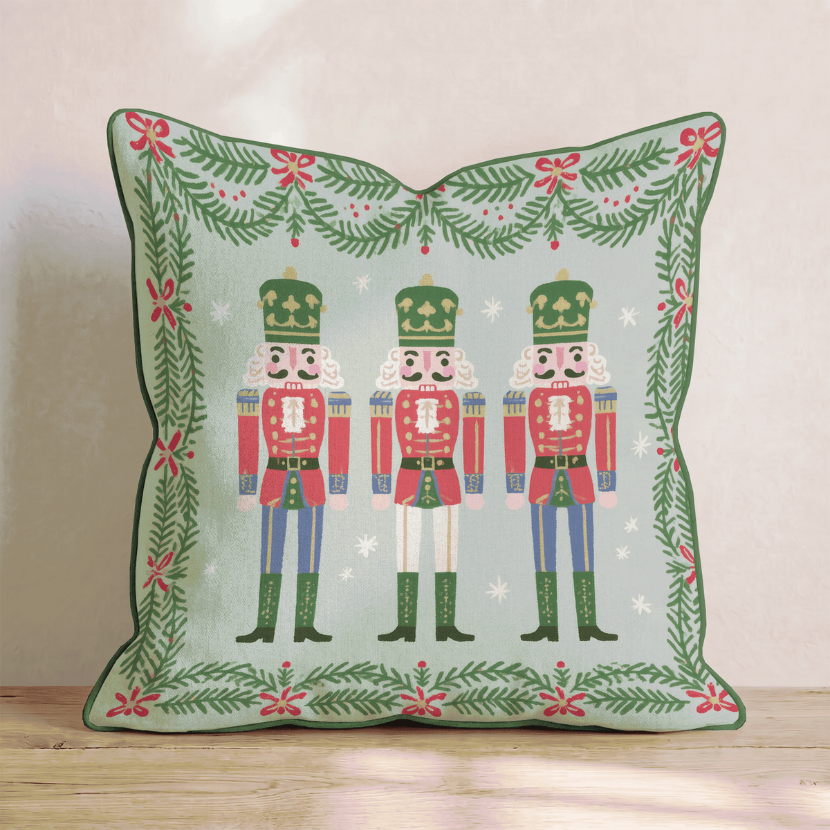 Three Nut Salute Throw Pillow throw pillow - Hillcroft Home